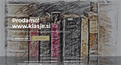 Desktop Screenshot of klasje.si